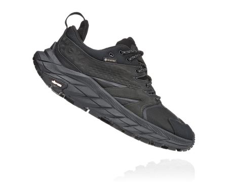 Hoka One One Anacapa Low GORE-TEX - Sapatos Ortopédicos Mulher Pretas / Pretas | PT-ahBGhHb